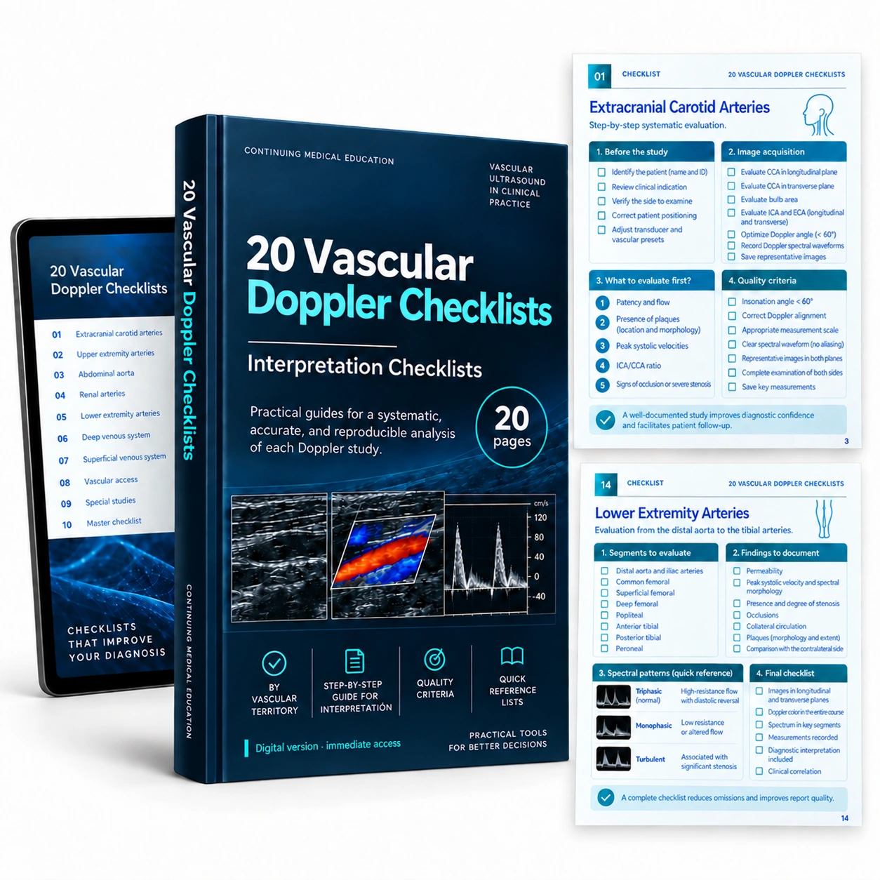 20 Vascular Doppler Checklists