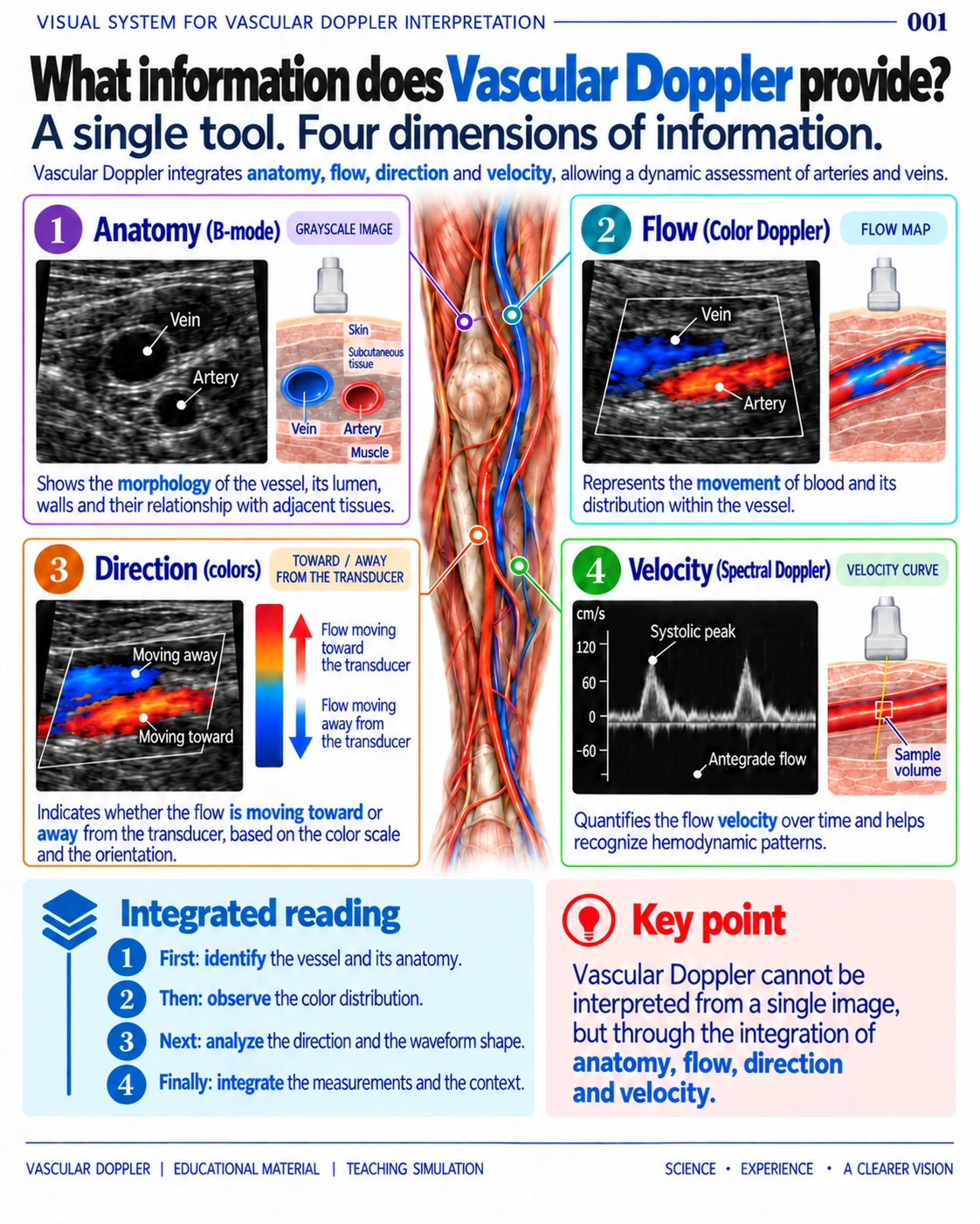 Page 1: What information does Doppler provide?. English preview of the digital vascular Doppler material.